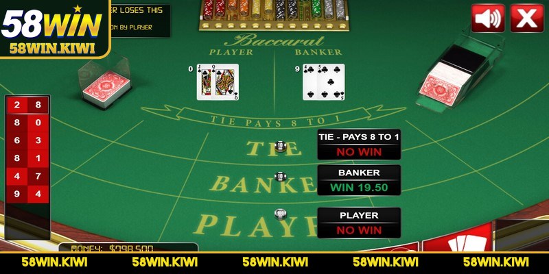 Các bước chơi baccarat 58WIN từng giai đoạn