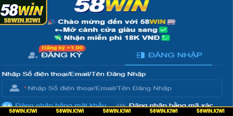 Các bước đơn giản để đăng nhập 58WIN đúng cách