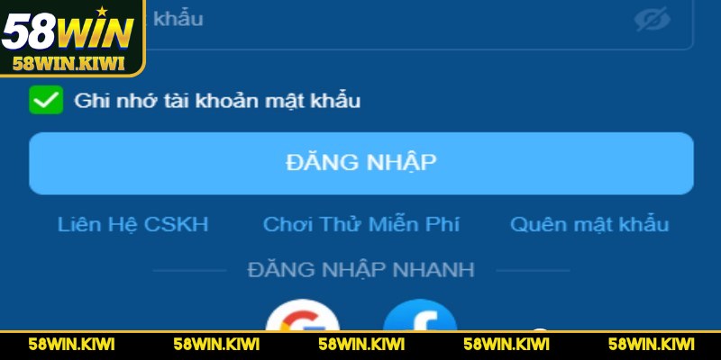 Giải quyết các lỗi thường gặp khi đăng nhập 58WIN