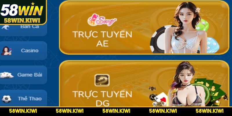 58WIN cung cấp hệ sinh thái giải trí đa dạng, toàn diện