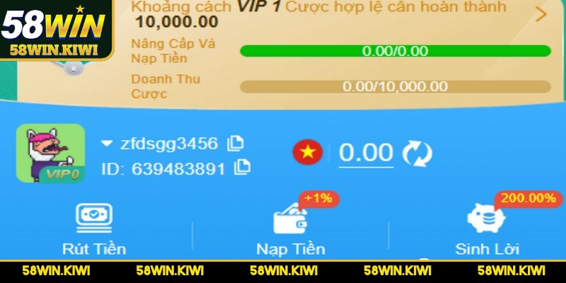 Hướng dẫn rút tiền 58WIN từng bước cho người mới